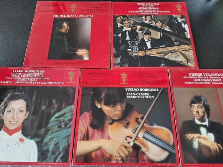 QUEEN ELISABETH MUSIC COMPETITION 5 x Lp's Vinyl, Cd's en Dvd's, Vinyl | Klassiek, Gebruikt, Classicisme, Kamermuziek, 12 inch