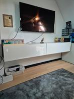 Tv meubel hoogglans wit t.w.v 200euro, 200 cm of meer, Gebruikt, Ophalen of Verzenden