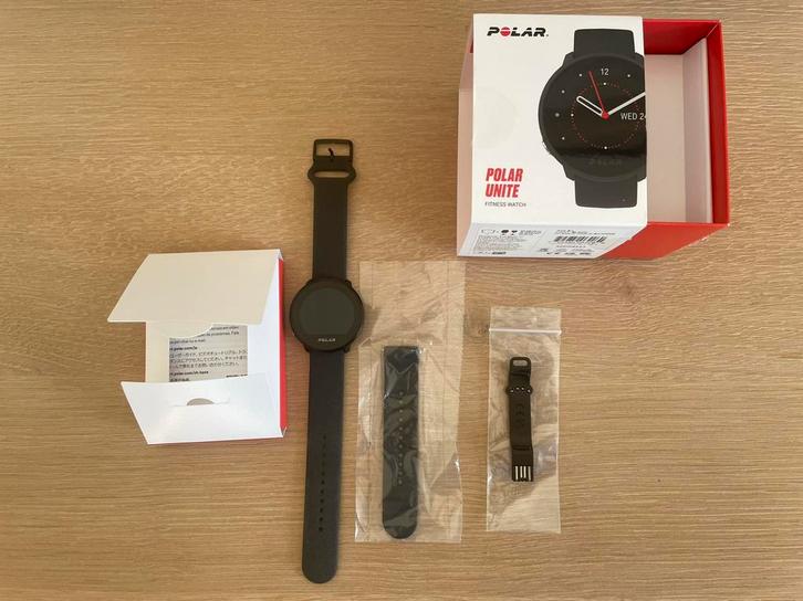 POLAR UNITE nieuw SPORTHORLOGE FITNESSHORLOGE, Handtassen en Accessoires, Sporthorloges, Nieuw, Zwart, GPS, Ophalen of Verzenden