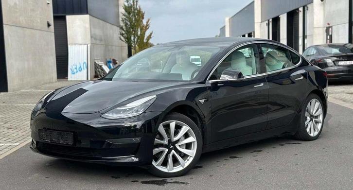 Tesla Model 3 50 kWh Standard Range Plus, Auto's, Tesla, Bedrijf, Te koop, Model 3, 360° camera, Elektrisch, Euro 6, Zwart, Beige