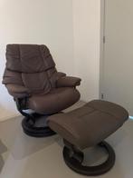 Stressless Design fauteuil relax+voetstuk, Ophalen, Nieuw, Leer