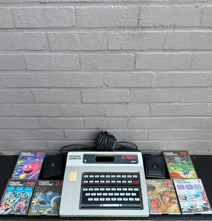 Philips Videopac G7000 – Werkende spelconsole met 6 games, Games en Spelcomputers, Spelcomputers | Overige, Zo goed als nieuw