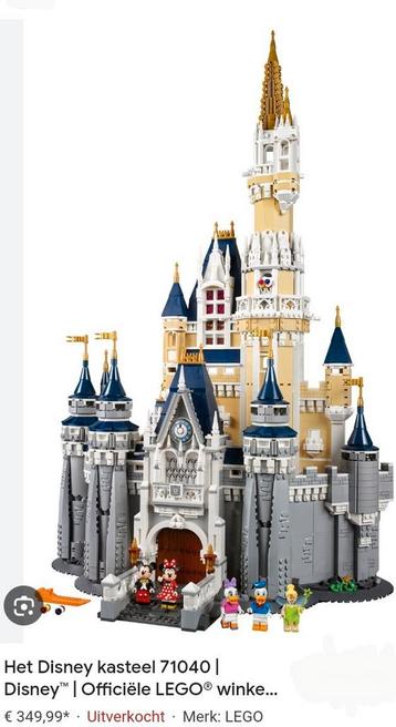 Lego Disney kasteel (71040) compleet. (Koopje).