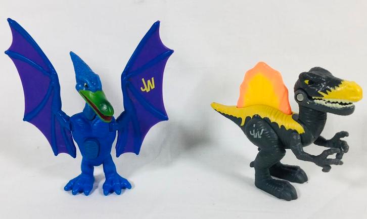 2 dino Jurassic World Playskool heroes actiefiguren, Kinderen en Baby's, Speelgoed | Actiefiguren, Zo goed als nieuw, Ophalen of Verzenden