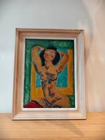 Tableau Peinture sur verre - vintage, Enlèvement