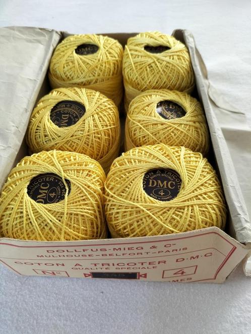 Pelote de coton DMC jaune ( 6 )., Hobby & Loisirs créatifs, Tricot & Crochet, Comme neuf, Enlèvement ou Envoi