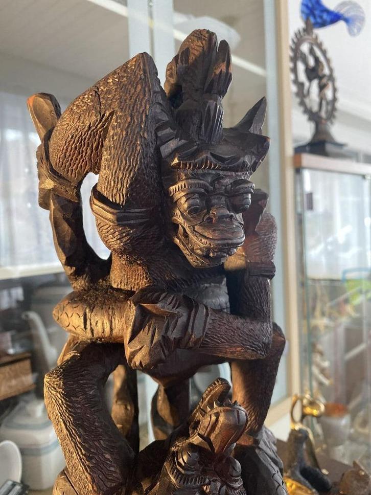 41 cm hoog - Hanuman - Bali - Indonesië, Huis en Inrichting, Woonaccessoires | Boeddhabeelden, Gebruikt, Ophalen of Verzenden