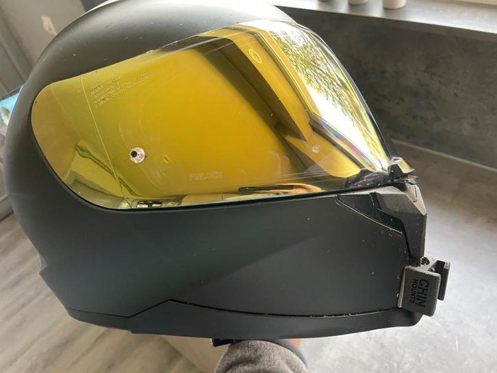 Motorhelm + GoPro HERO 10 + accessoires, Motos, Vêtements | Casques de moto, Hommes, Casque intégral, XL, HJC, Seconde main, Enlèvement