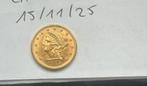2,5 dollars or, Postzegels en Munten, Edelmetalen en Baren, Ophalen of Verzenden, Goud
