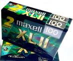 2 pak Maxell XL II 100 cassettes bandjes ., 2 à 25 cassettes audio, Neuf, dans son emballage, Envoi, Vierge