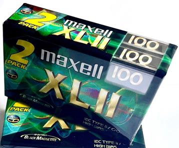 2 pak Maxell XL II 100 cassettes bandjes .
