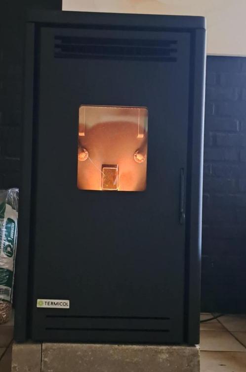 Pelletkachel, Huis en Inrichting, Kachels, Gebruikt, Vrijstaand, Pelletkachel, Ophalen