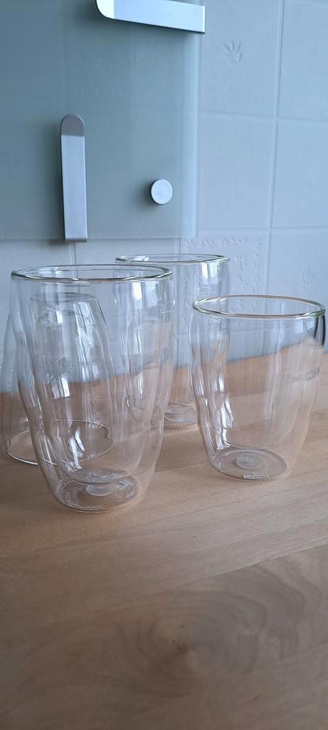 bodum verres 2 grand 2 petit neuf à saisir ️↙️, Verzamelen, Glas en Drinkglazen, Nieuw, Ophalen