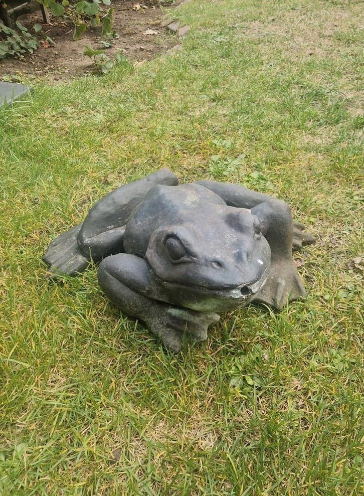 tuinbeeld fontein, Tuin en Terras, Tuinbeelden, Gebruikt, Dierenbeeld, Ophalen