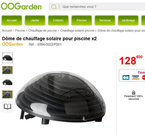 Zonnekoepels voor zwembaden x2, Tuin en Terras, Zwembad-toebehoren, Zo goed als nieuw, Verwarming, Ophalen