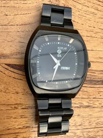 Stoere zwarte originele Replay GT  horloge beschikbaar voor biedingen