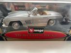 Mercedes-Benz 300SL Roadster (1957) - 1/18e, Hobby en Vrije tijd, Zo goed als nieuw, Auto, Burago