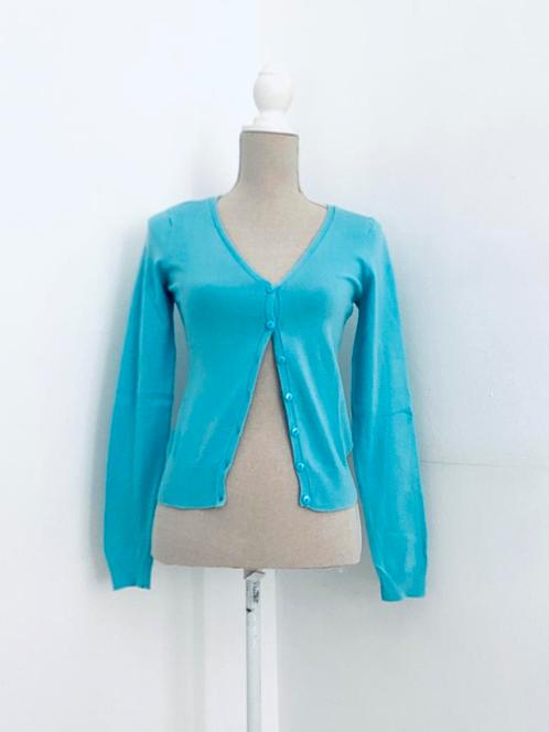 Gilet turquoise de la marque H&M 36/6/S, Vêtements | Femmes, Pulls & Gilets, Comme neuf, Taille 36 (S), Bleu, Enlèvement ou Envoi