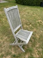 Teak tuinstoel , plooibaar, Tuin en Terras, Ophalen, Gebruikt