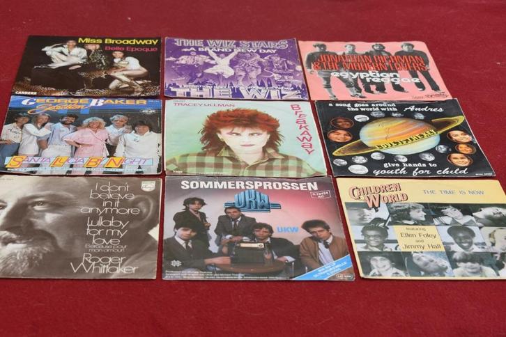 ben je vinylfan 45t's jaren 60-70-80 ?, Cd's en Dvd's, Vinyl Singles, Zo goed als nieuw, Single, Pop, 7 inch, Ophalen of Verzenden
