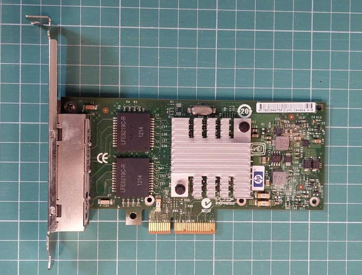 HP NC365T 4-Port Ethernet Server Adapter (4x1Gbit), Computers en Software, Netwerkkaarten, Gebruikt, Intern, Ophalen of Verzenden