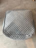 Fluwelen poef grijs, Carré, Enlèvement, Utilisé, 50 à 75 cm