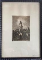 Ets kerktoren, Antiek en Kunst, Ophalen of Verzenden