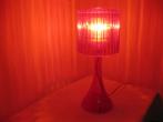 Rood plexi tafellamp 360 Light, Kartell-stijl, Ophalen of Verzenden, Zo goed als nieuw, Minder dan 50 cm