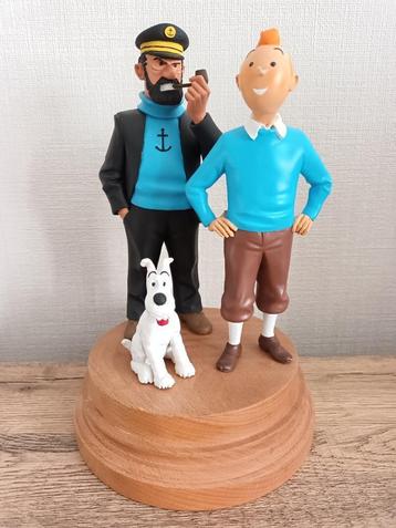 tintin, haddock en bobby op sokkel  beschikbaar voor biedingen