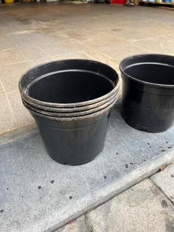 Stevige kweekpotten 5 liter, Kunststof, Rond, Zo goed als nieuw, Tuin