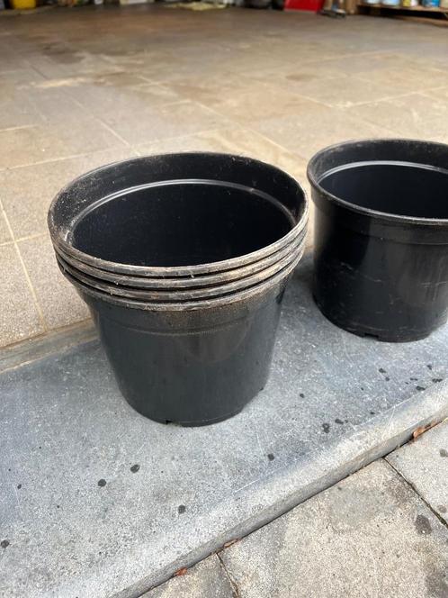 Stevige kweekpotten 5 liter, Tuin en Terras, Bloempotten, Zo goed als nieuw, Kunststof, Binnen, Balkon, Tuin, Minder dan 40 cm