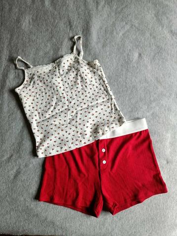 Pyjama set - Cute - Bloemen - Rood - Large - Tongiiuu - €15 beschikbaar voor biedingen