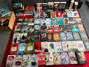 Boekenlot 120 stuks – thrillers, romans, psychologie,… beschikbaar voor biedingen