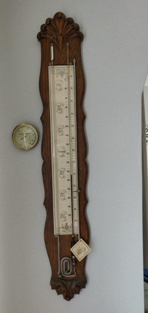 Klassieke barometer met certificaat, Audio, Tv en Foto, Weerstations en Barometers, Zo goed als nieuw, Barometer, Ophalen