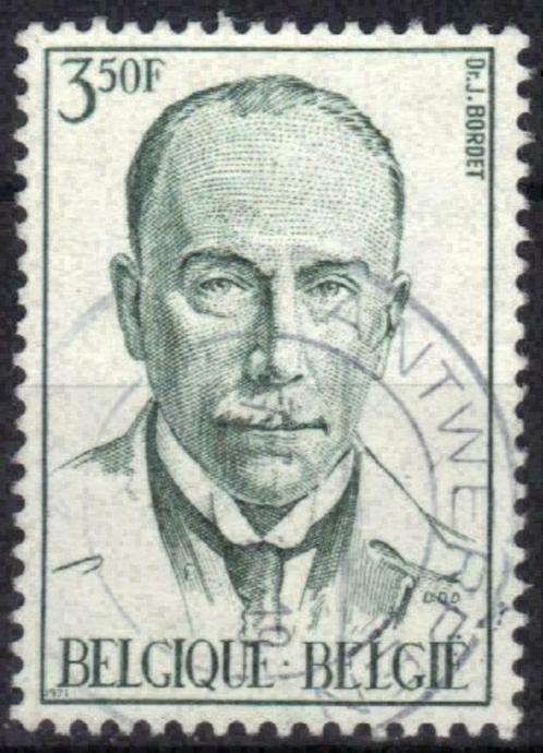 Belgie 1971 - Yvert/OBP 1603 - Jules Bordet (ST), Postzegels en Munten, Postzegels | Europa | België, Gestempeld, Gestempeld, Verzenden
