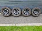 4 Stalen velgen met 4 gebruikte winter banden., Enlèvement, Pneu(s)