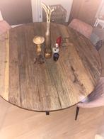 Ronde ruwe houten tafel, Huis en Inrichting, Ophalen, Zo goed als nieuw