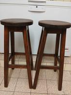 2 tabourets de bar robustes., Avec repose-pieds, 2 tabourets, Enlèvement, Utilisé
