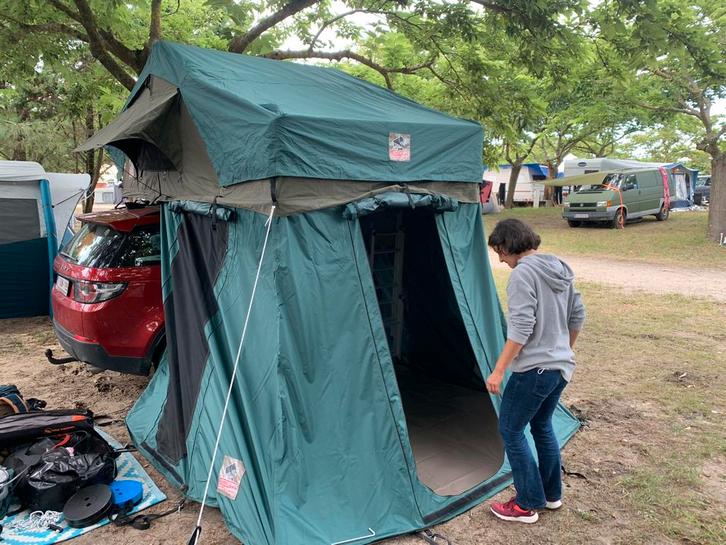 Tourer 1.90 Tembo 4-persoons daktent, Caravans en Kamperen, Tenten, Zo goed als nieuw, Ophalen