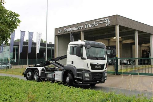 MAN TGS 6x2/4 - containerwagen - 2017 - 274.500 km - EURO 6, Auto's, Vrachtwagens, Bedrijf, Te koop, Radio, Trekhaak, MAN, Diesel