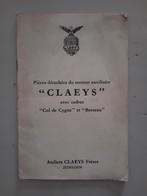 Claeys onderdelenboek, Vélos & Vélomoteurs, Modes d'emploi & Notices d'utilisation, Enlèvement ou Envoi