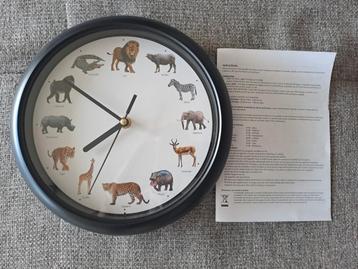 Wandklok met dierengeluiden beschikbaar voor biedingen