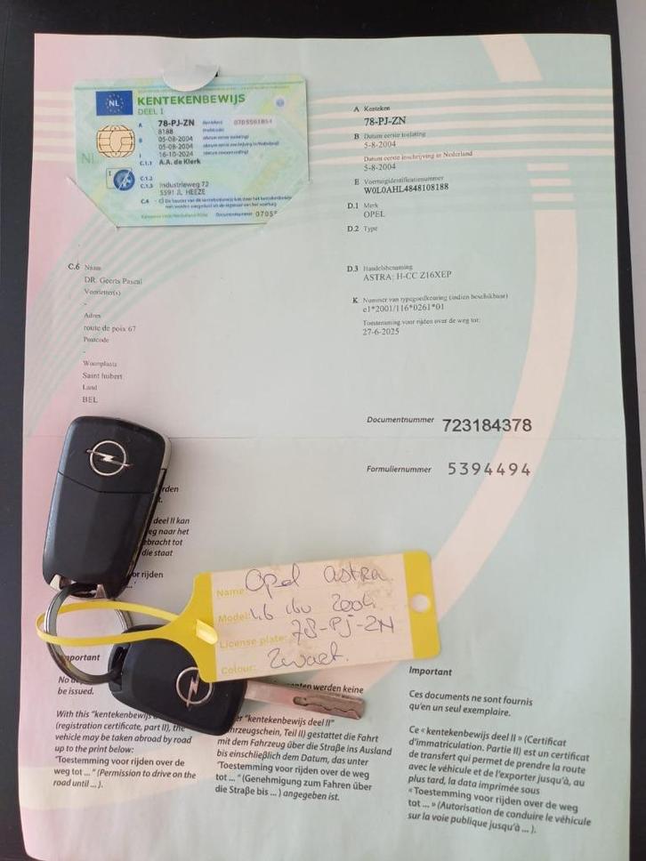 Opel Astra zwart voor onderdelen, Auto-onderdelen, Overige Auto-onderdelen, Opel, Gebruikt, Ophalen