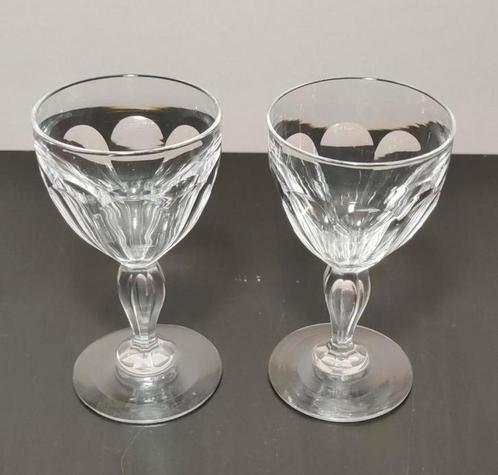 6-delige set Val Saint Lambert model 'Paul I', Antiek en Kunst, Antiek | Glaswerk en Kristal, Ophalen of Verzenden