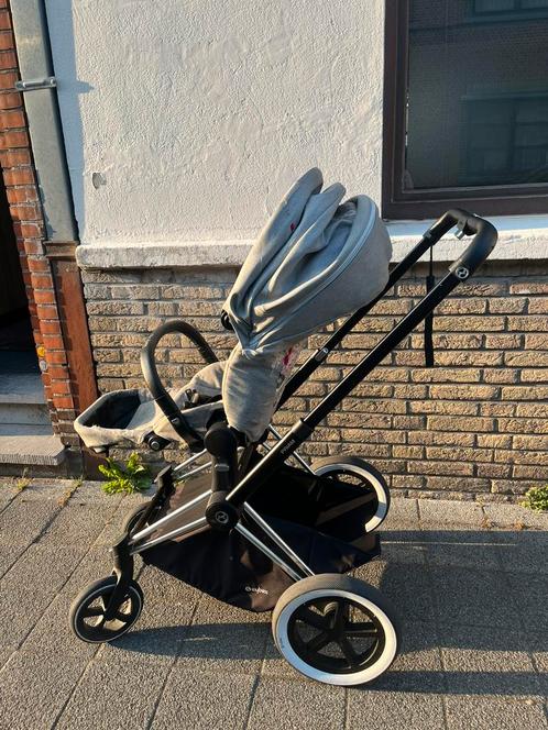 Set van Cybex buggy (Priam) met autostoel, Kinderen en Baby's, Buggy's, Gebruikt, Overige merken, Verstelbare rugleuning, Zonnekap