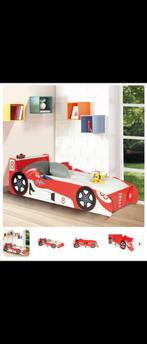 LIT NEUF garçon voiture Formule1 rouge 70x140cm avec sommier, Formule1 garçon lit voiture enfant, Enlèvement ou Envoi, Une personne