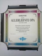 Kadertje 'Oorkonde liefste opa', Ophalen, Nieuw