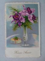 Bonne Année slee sneeuw dorpje beschreven  1935, Ophalen of Verzenden, 1920 tot 1940, Gelopen, Feest(dag)