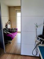 kleerkast Kick met spiegel schuifdeur., Huis en Inrichting, Kasten | Kleerkasten, Ophalen, 100 tot 150 cm, 200 cm of meer, Met hangruimte