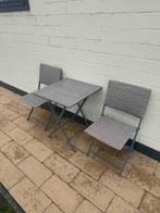 Bistroset en 2 ligbedden, Overige materialen, Gebruikt, Tuinset, Ophalen